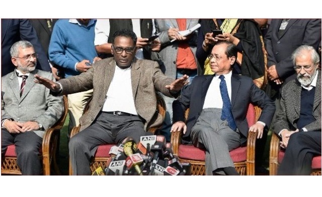 Justice Chelameswar vents anguish over affairs in Supreme Court Justice Chelameswar vents anguish over affairs in Supreme Court