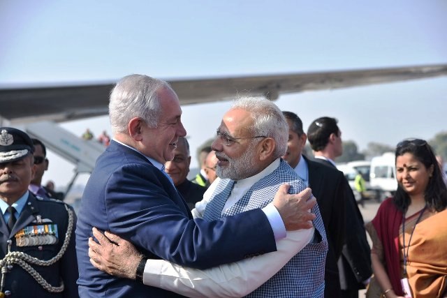 Israeli PM Benjamin Netanyahu comes to India with a gift for PM Narendra Modi PM Modi breaks protocol, receives Israeli PM Netanyahu at Delhi airport