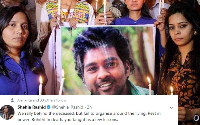 Twitter remembers Rohith Vemula on his second death anniversary Twitter remembers Rohith Vemula on his second death anniversary