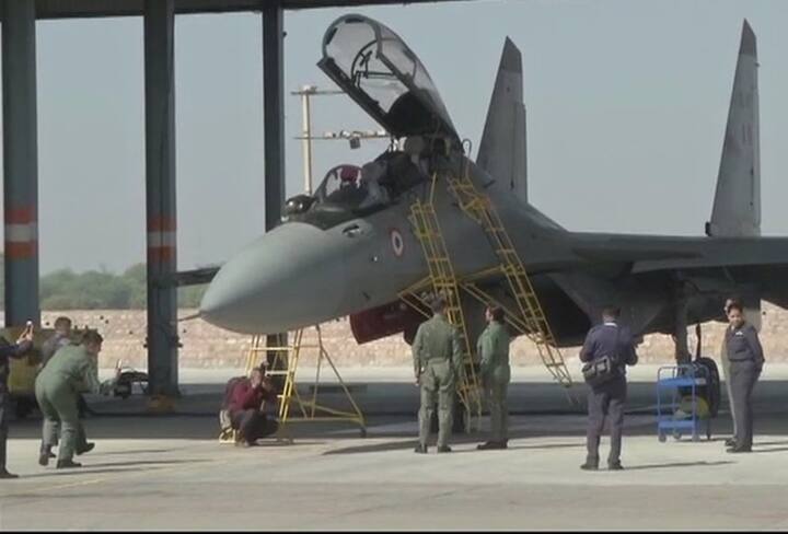 The Sukhoi Su-30MKI is a twinjet multirole air superiority fighter developed by Russia's Sukhoi/ Courtesy: ANI