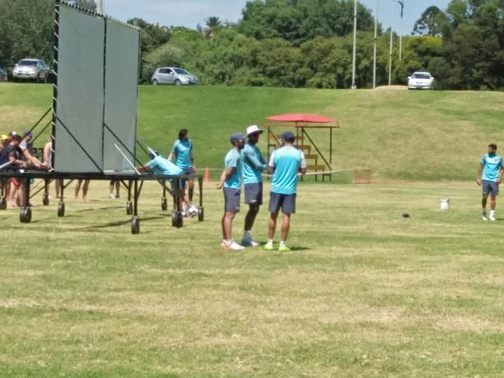 During the practice session Virat had a long discussion with Rahane. The duo almost spoke twenty minutes.