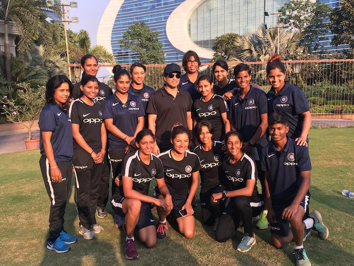 The legendary batsman told the players to go with a positive frame of mind and advised them not to worry about the conditions there.