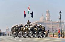 In Pics: Full Dress Rehearsal For Republic Day Parade To Be Held At Rajpath In New Delhi Today