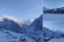 In Pics: North Indian states receive fresh snowfall