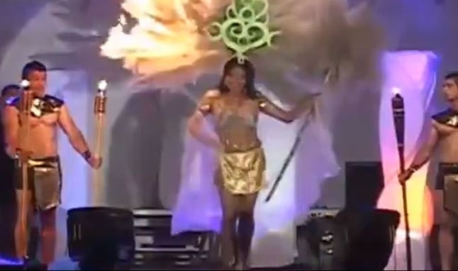 Model’s Costume Catches Fire On Stage But She Remains Unhurt. Watch Video Model's Costume Catches Fire On Stage But She Remains Unhurt. Watch Video
