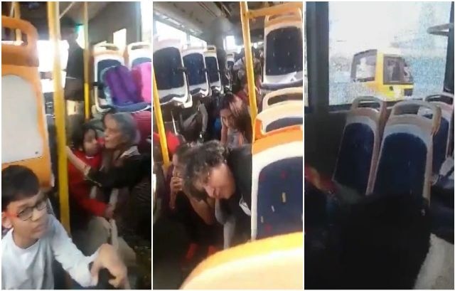 Padmaavat protest: Frenzied mob on rampage attacks school bus in Gurugram Padmaavat protest: Frenzied mob goes on rampage, attacks school bus in Gurugram