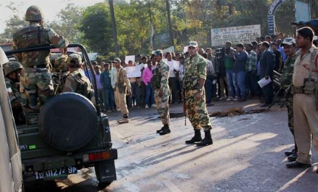 Assam curfew: over 1,000 passengers stranded; 2 killed amid protests Assam agitation: Over 1,000 train passengers stranded; 2 killed amid protests in Maibong
