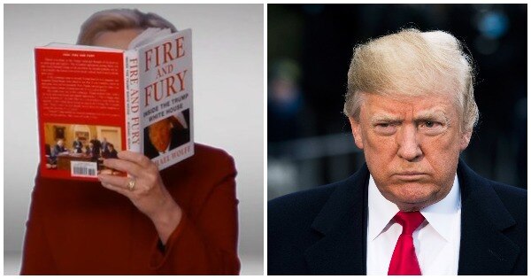 Hillary Clinton Makes A Surprise Cameo At The Grammys, Roasts Trump By Reading ‘Fire And Fury’ Hillary Clinton Makes A Surprise Cameo At The Grammys, Roasts Trump By Reading 'Fire And Fury'