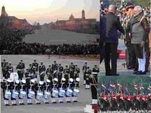 IN PICS: \'Beating the Retreat\' ceremony at Vijay Chowk marked the end of 69th Republic Day celebrations