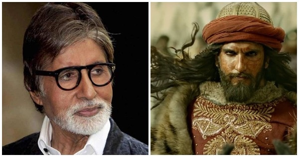 This Is What Amitabh Bachchan Sent Ranveer Singh After Watching Padmaavat. See Pic This Is What Amitabh Bachchan Sent Ranveer Singh After Watching Padmaavat. See Pic