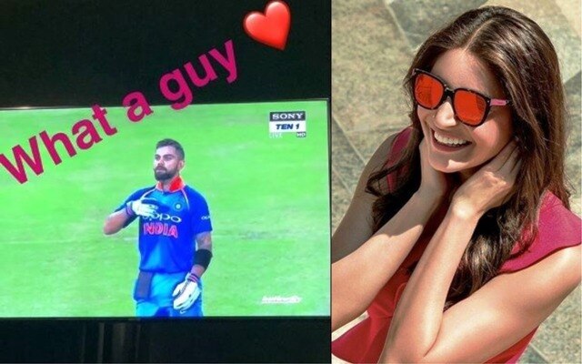 WATCH: Bollywood actress Anushka Sharma’s FAN GIRL moment when Virat Kohli scored a century Anushka Sharma's FAN GIRL moment on Virat Kohli's CENTURY !