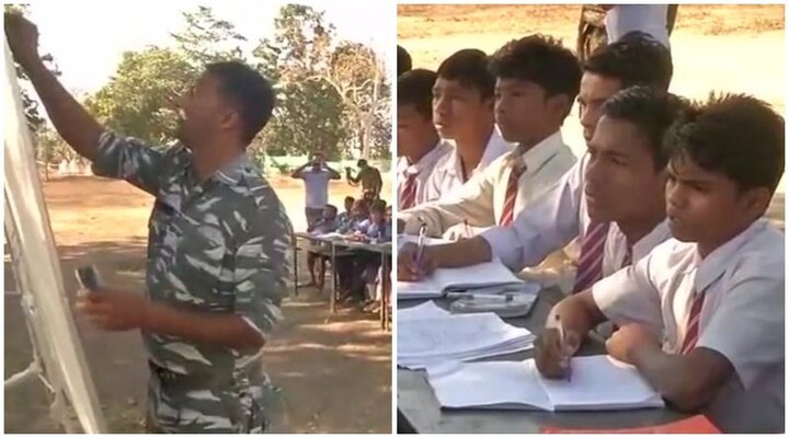 Heartwarming! CRPF takes the initiative of providing free coaching to students in Naxal-affected villages Heartwarming! CRPF takes the initiative of providing free coaching to students in Naxal-affected villages