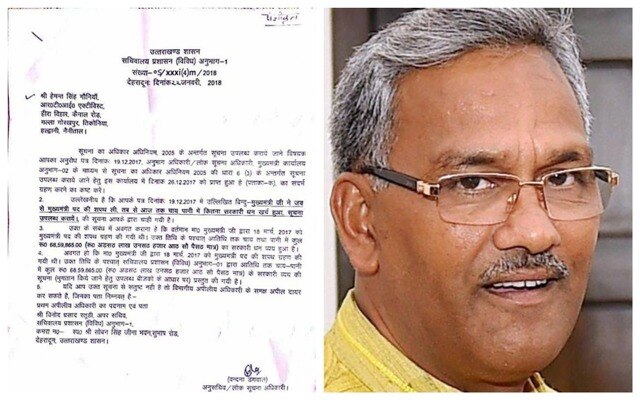 Uttarakhand: In less than a year, Trivendra Rawat’s govt has spent 68 lakh on refreshments, reveals RTI Uttarakhand: In less than a year, Trivendra Rawat's govt has spent 68 lakh on 'refreshments', reveals RTI