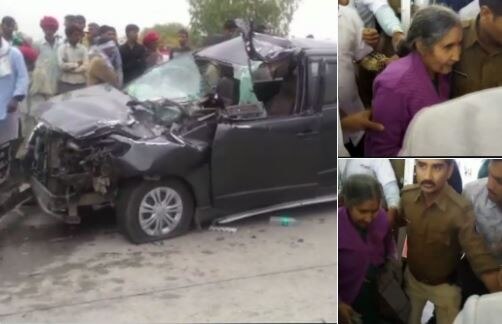 Rajasthan: Car in which PM Narendra Modi's wife Jashodaben was travelling met with an accident Rajasthan: Car in which PM Narendra Modi’s wife, Jashodaben was travelling met with an accident