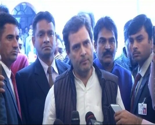 PM Modi spoke for 1 hour but not uttered a single word on Rafale deal: Rahul Gandhi PM Modi spoke for 1 hour but not uttered a single word on Rafale deal: Rahul Gandhi