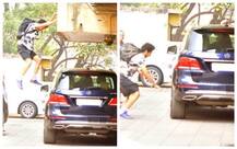OMG ! Ishaan Khatter JUMPS  from FIRST FLOOR to get into Janhvi Kapoor\'s car