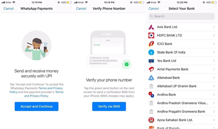 WhatsApp rolls out beta version of UPI-based payments feature; Here is how it looks WhatsApp rolls out UPI-based payment feature's beta version; Here is how it looks