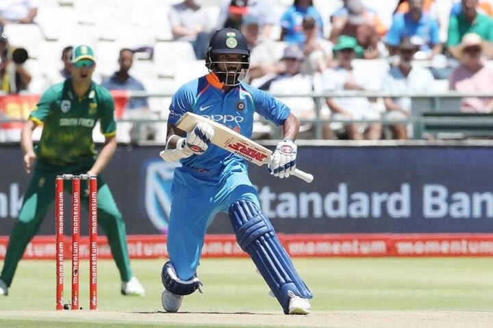 The left-handed batsman slammed two sixes and 10 fours during the course of his first century in South Africa.