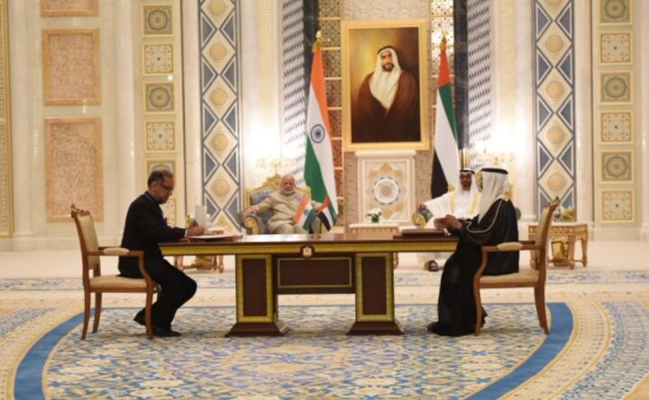 PM Modi meets Crown Prince of Abu Dhabi; India, UAE sign 5 pacts PM Modi meets Crown Prince of Abu Dhabi; India, UAE sign 5 pacts
