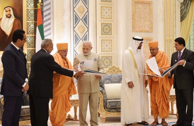 Narendra Modi in UAE: PM launches project for first Hindu temple in Abu Dhabi Narendra Modi in UAE: PM launches project for first Hindu temple in Abu Dhabi
