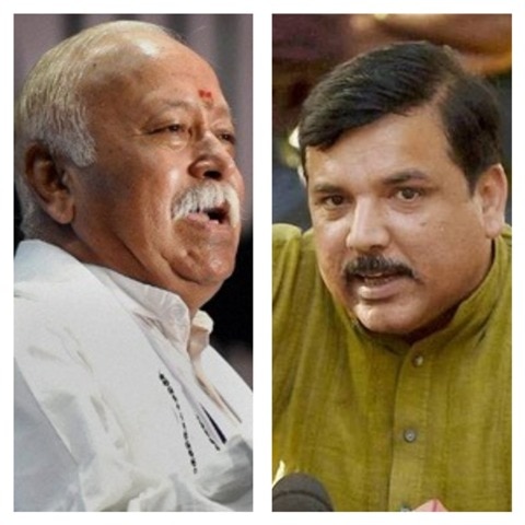 AAP lashes out at RSS Chief Mohan Bhagwat for his 'army' statement AAP lashes out at RSS Chief Mohan Bhagwat for his 'army' statement