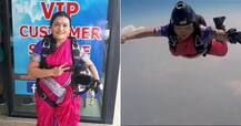 Watch: Pune Woman Shital Mahajan Sets New Record, Skydives From 13,000 Feet Wearing A Saree!
