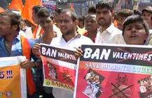 Fringe groups protest against Valentine’s Day across country