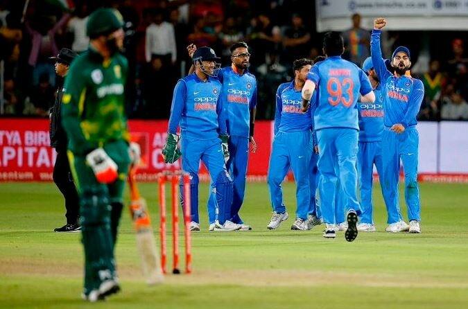 India thrashed South Africa by 73 runs to win the fifth one-dayer in Port Elizabeth on Tuesday.