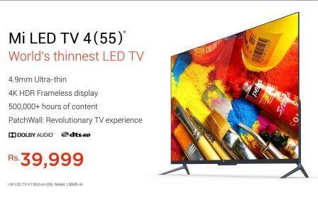 Mi LED TV 4: Xiaomi unveils “world’s thinnest LED TV” Mi LED TV 4: Xiaomi unveils “world’s thinnest LED TV”