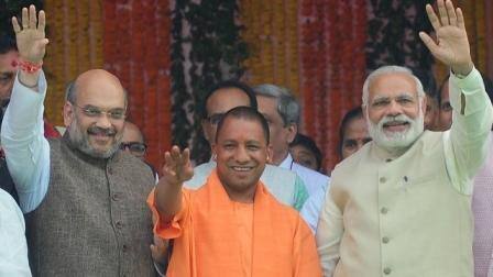 Adityanath says Lotus will bloom in Tripura Adityanath says Lotus will bloom in Tripura