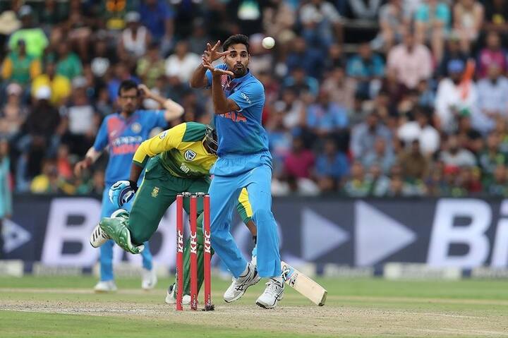South Africa were still in the game, needing 50 runs off the last three overs with set batsman Reeza Hendricks batting on 70, when Kumar ended the match in one over. 