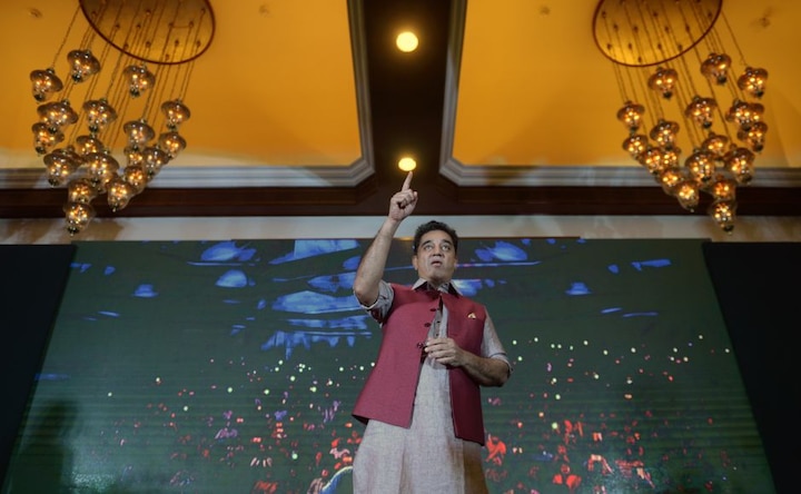 At Kamal Haasan’s party launch, LED screen falls at venue Tamil Nadu: At Kamal Haasan’s party launch, LED screen falls at venue