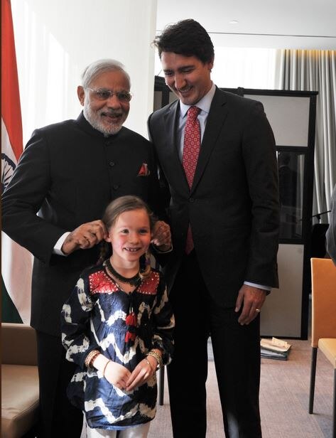 On Justin Trudeau’s visit, PM Modi shares this adorable picture On Justin Trudeau’s visit, PM Modi shares this adorable picture