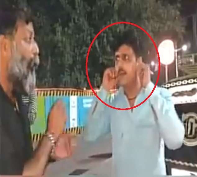 Watch Video: MNS leader Nitin Nandgokar makes badgeless cab driver do sit-ups Watch Video: MNS Leader Nitin Nandgokar Makes Cab Driver Do Sit-Ups