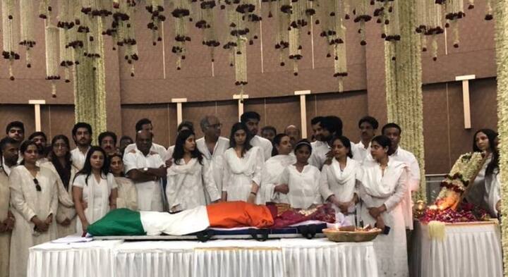Sridevi died on Saturday due to accidentally falling in bathtub in a Dubai’s hotel. She had gone to attend her nephew's Mohit Marwah's wedding in Dubai with her husband Boney Kapoor and youngest daughter Khushi. (Image: ANI)