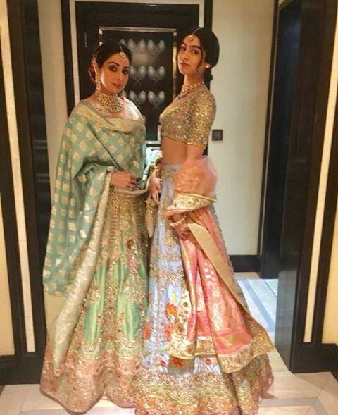 ..and this is her last picture with daughter Khushi Kapoor at the Dubai wedding of Mohit Marwah/ Image: Instagram