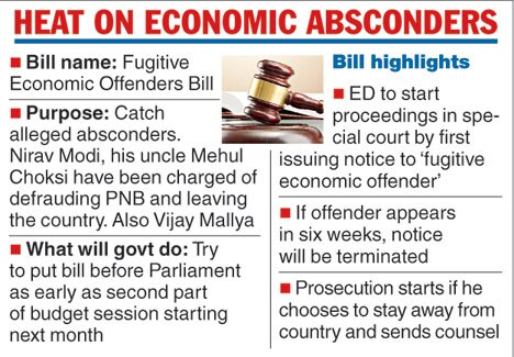 Union Cabinet approves Fugitive Economic Offenders Bill 2018: FM Arun Jaitley