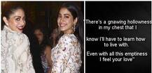 \'You Are A Part Of My Soul, My Best Friend\', Read Janhvi Kapoor\'s Emotional Note For Mom Sridevi