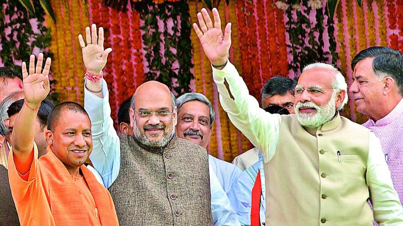Yogi says PM Modi's policies, Shah's poll strategy led to win