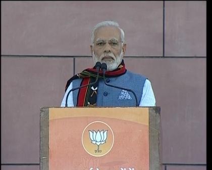 Modi pauses for Azaan during speech PM Narendra Modi pauses his North East victory speech mid way for Azaan