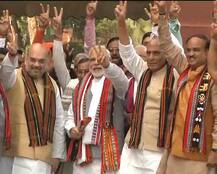 PM Modi gets a grand welcome in Parliament; protests stall Budget Session