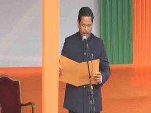 Backed by BJP, Conrad Sangma takes oath as chief minister of Meghalaya