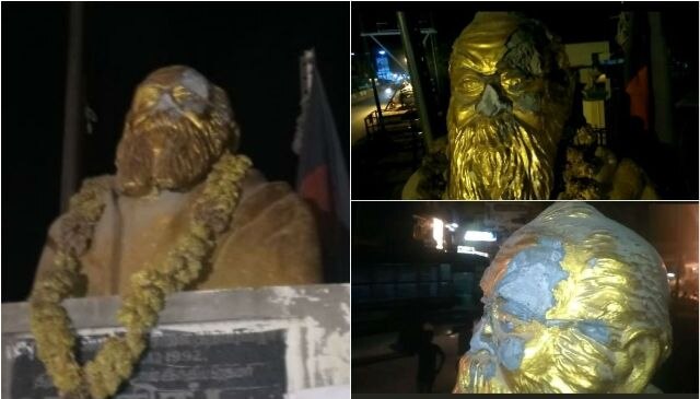 Periyar statue vandalised in Tamil Nadu’s Vellore after BJP leader’s Facebook post Periyar statue vandalised in Tamil Nadu's Vellore after BJP leader's Facebook post
