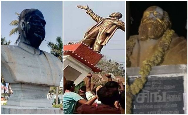 After Lenin and Periyar statue, Syama Prasad Mookerjee bust vandalised in Kolkata Statue for a statue? Now Syama Prasad Mookerjee bust vandalised in Kolkata