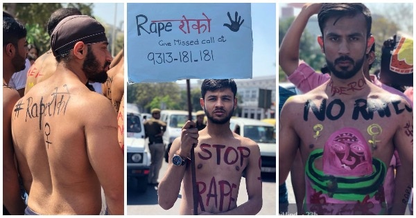 Male Volunteers March Delhi Streets In Boxer Shorts To Say Clothes  Don’t Cause Rapes Male Volunteers March Delhi Streets In Boxer Shorts To Say Clothes Don't Cause Rapes