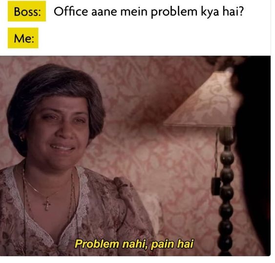 Renuka Shahane’s Dialogue From 3 Storeys “Problem Nahi, Pain Hai” Goes Viral Renuka Shahane’s Dialogue From 3 Storeys 'Problem Nahi, Pain Hai' Goes Viral