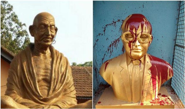 Statue vandalisation: Mahatma Gandhi’s idol damaged in Kerala, BR Ambedkar bust defaced in Chennai Mahatma Gandhi statue damaged in Kerala, BR Ambedkar bust defaced in Tamil Nadu