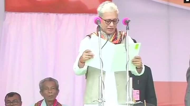 Jishnu Dev Burman took oath as the Deputy Chief Minister of Tripura.