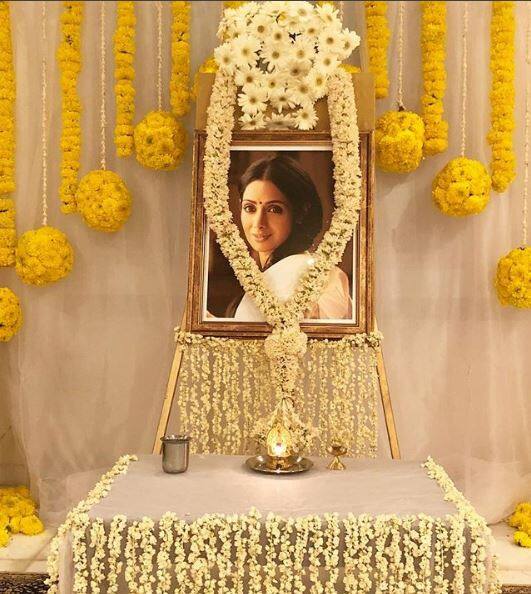 New Delhi: A prayer meeting was recently organised in Chennai in honour of Bollywood actress Sridevi. Many actors and actress paid homage to the late actress. (Image: manishmalhotra05 / Instagram)
