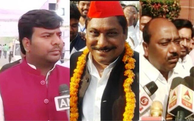 Three new MPs Sarfaraz Alam, Nagendra Pratap Singh and Praveen Kumar Nishad take oath to Lok Sabha Three new MPs Sarfaraz Alam, Nagendra Pratap Singh and Praveen Kumar Nishad take oath in Lok Sabha